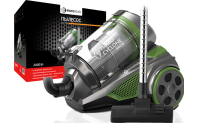 Пылесос EUROSTEK EVC-3009 без мешка Eurostek EVC-3009 технология МУЛЬТИ-Циклон, Многоуровневая система фильтрации: HEPA-фильтр+ микрофильтр, Максимальная мощность 2400 Вт., мощность всасывания 420 Вт., телескопическая металлическая трубка и щетка для
