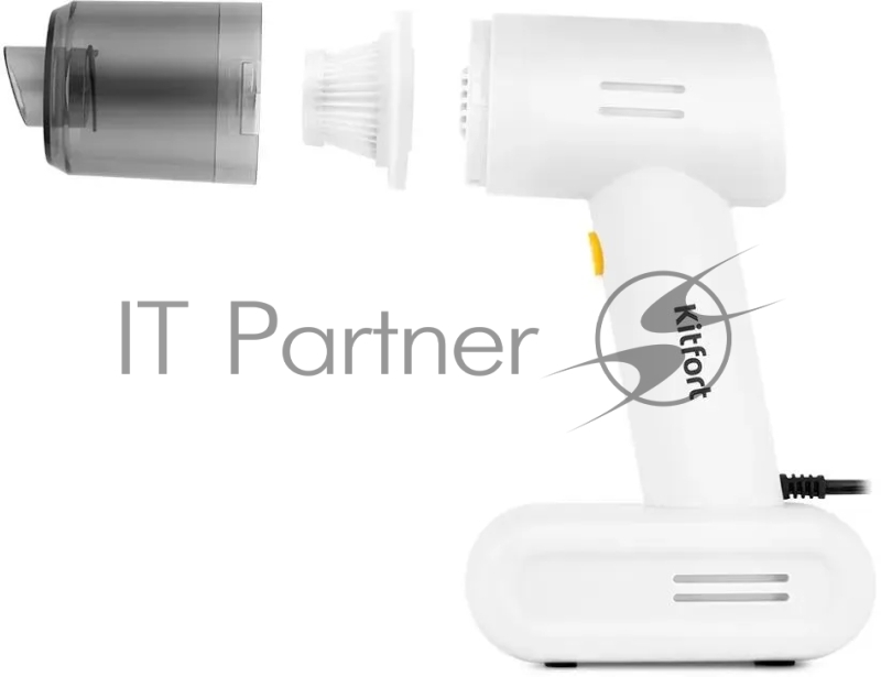 Пылесос KITFORT КТ-517-1 красно-черный (ШxГxВ) 20.3x12.5x37.6 cм. 2 в 1 (вертикальный + ручной), уборка сухая. Аккумуляторный. Количество аккумуляторов 1, время работы от аккумулятора до 30 мин, время зарядки 300 мин.Потребляемая мощность 120 Вт. Пыл