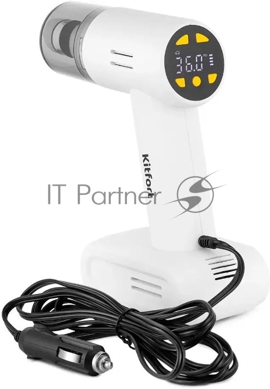 Пылесос KITFORT КТ-517-1 красно-черный (ШxГxВ) 20.3x12.5x37.6 cм. 2 в 1 (вертикальный + ручной), уборка сухая. Аккумуляторный. Количество аккумуляторов 1, время работы от аккумулятора до 30 мин, время зарядки 300 мин.Потребляемая мощность 120 Вт. Пыл