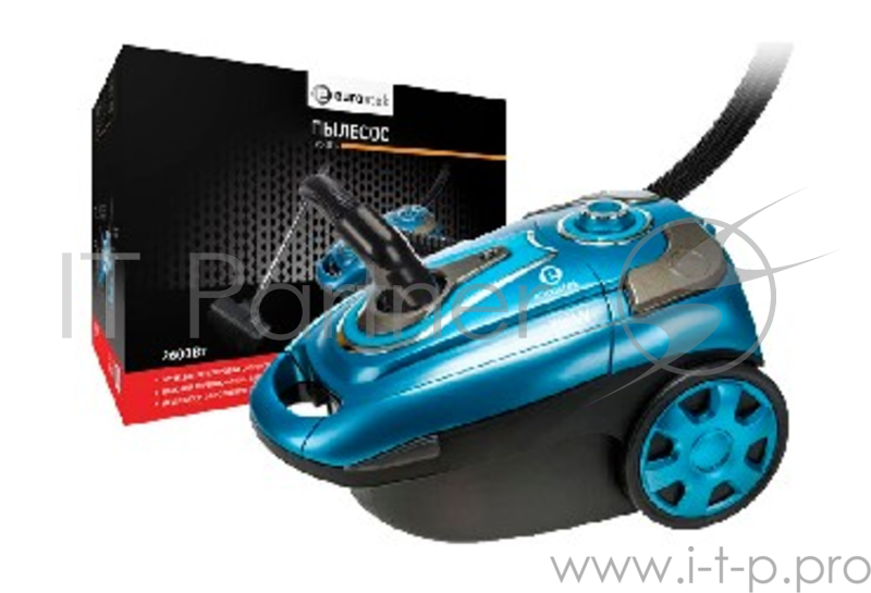 Пылесос EUROSTEK EVC-3515 • Потребляемая мощность – 2600 Вт• Мощность всасывания – 450 Вт• Телескопическая металлическая трубка и щетка для пола• Пылесборник тканевый, емкость – 3,5 л • Функция регулировки скорости• Индикатор заполнения пылесборника•