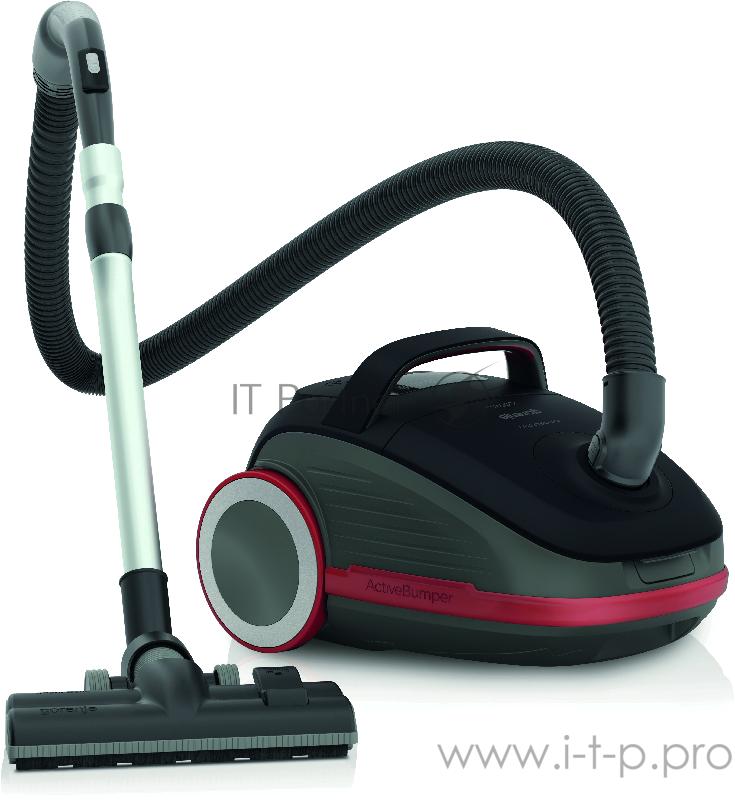 Пылесос Gorenje VC2321GPRBK Сенсорное управление, Максимальная потребляемая мощность: 2300Вт, Мощность всасывания: 470 Вт, Объем мешка для пыли: 3 л, Цвет: Черный, Уровень шума <65ДБ (Очень тихая работа), Универсальная щетка с увеличенной площадью в