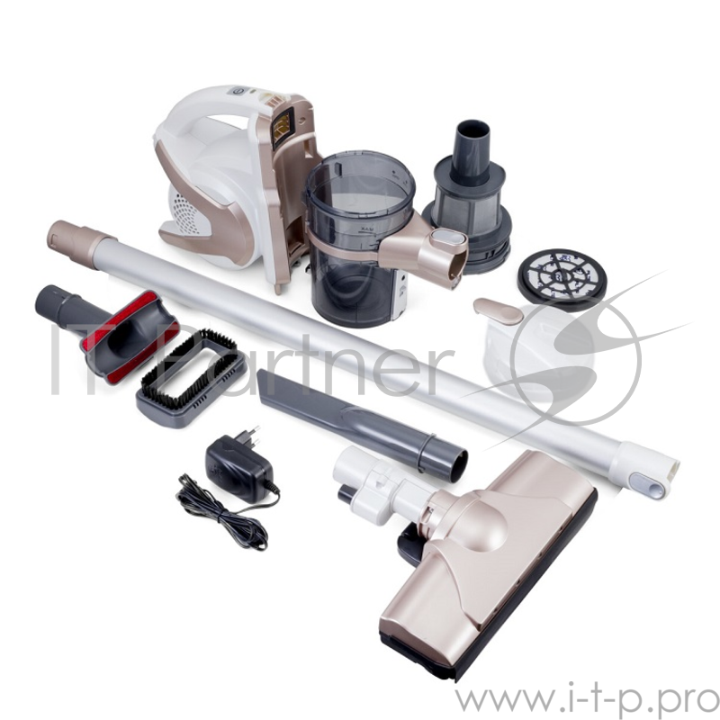 Пылесос UNIT UVC-5220, вертикальный, 150Вт, аккумулятор Li-ion, 22.2V, 2200mAh, турбо-щетка, Циклон, HEPA фильтр, Цвет: Бронзовый металлик