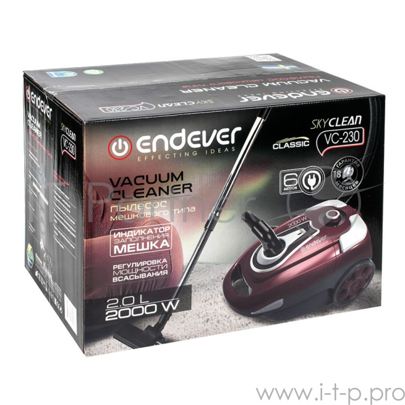 Пылесос Endever Skyclean VC 230