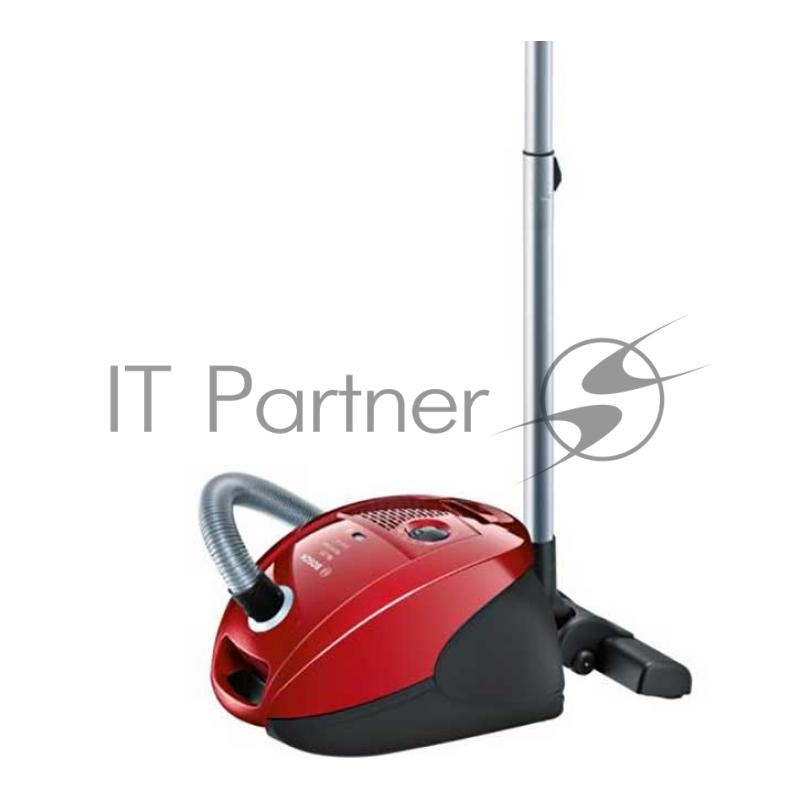 Пылесос BOSCH BSGL3MULT1 Цвет красный, макс. мощность 2000 Вт, объём пылесборника 4 л, дополнительные насадки: щелевая, для мягкой мебели, автонамотка кабеля, радиус действия 10 м, вес 5,7 кг, Германия