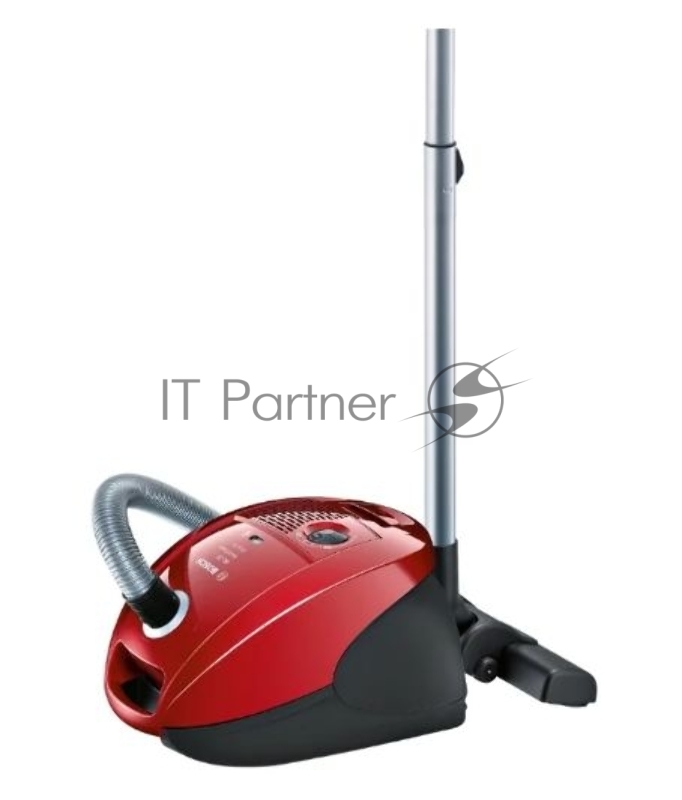 Пылесос BOSCH BSGL3MULT1 Цвет красный, макс. мощность 2000 Вт, объём пылесборника 4 л, дополнительные насадки: щелевая, для мягкой мебели, автонамотка кабеля, радиус действия 10 м, вес 5,7 кг, Германия