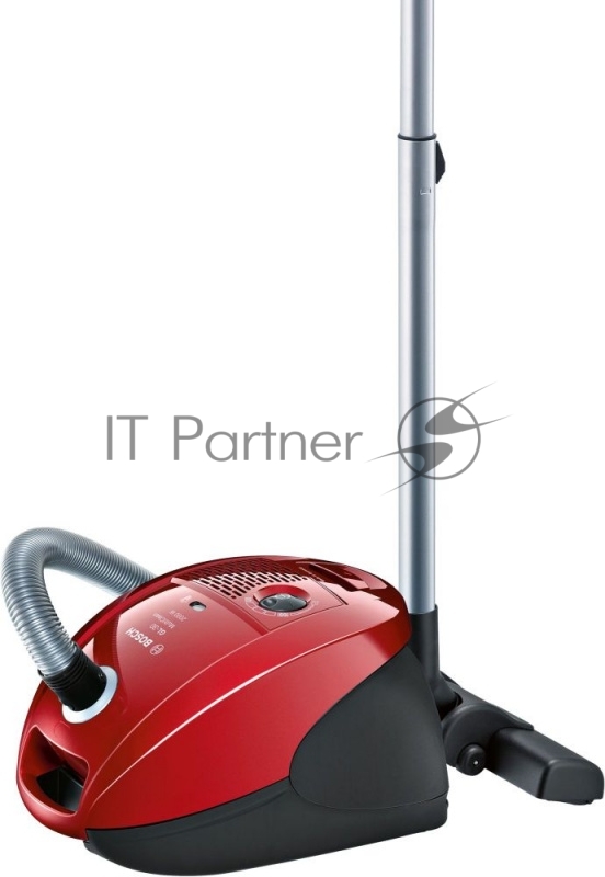 Пылесос BOSCH BSGL3MULT1 Цвет красный, макс. мощность 2000 Вт, объём пылесборника 4 л, дополнительные насадки: щелевая, для мягкой мебели, автонамотка кабеля, радиус действия 10 м, вес 5,7 кг, Германия