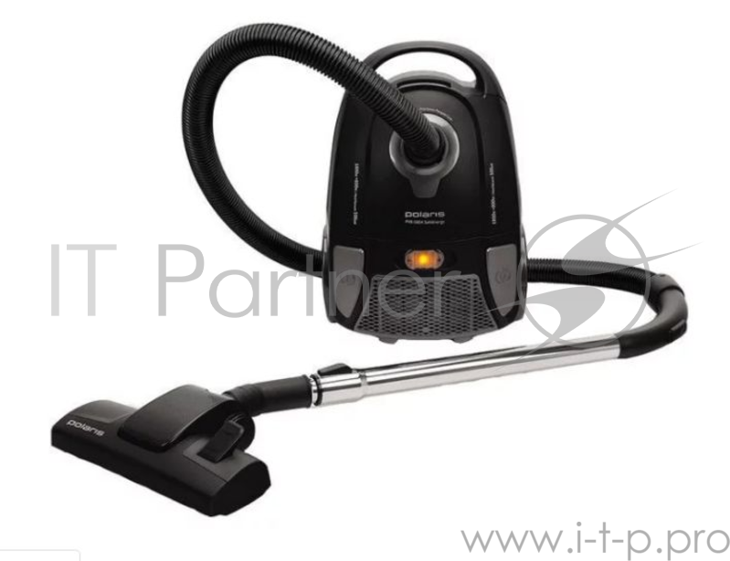 Пылесос Polaris, PVB 0804, мешок, 800/160Вт, 3,0л, черный, универсальная насадка, телескопическая трубка, автосматывание сетевого шнура.