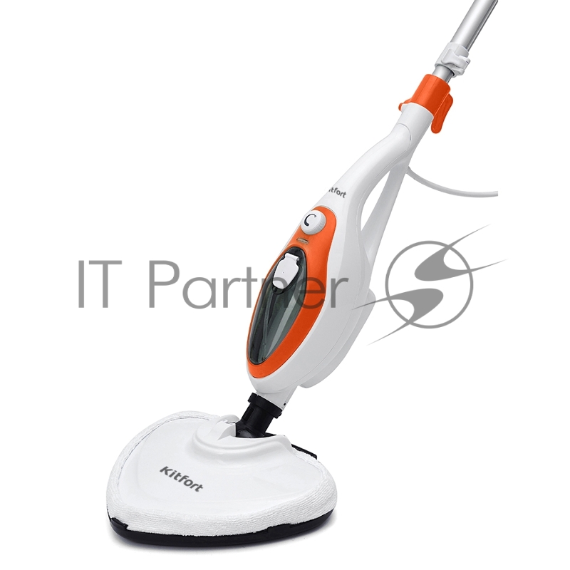 Швабра паровая Kitfort KT-1004-3 1500Вт оранжевый/белый