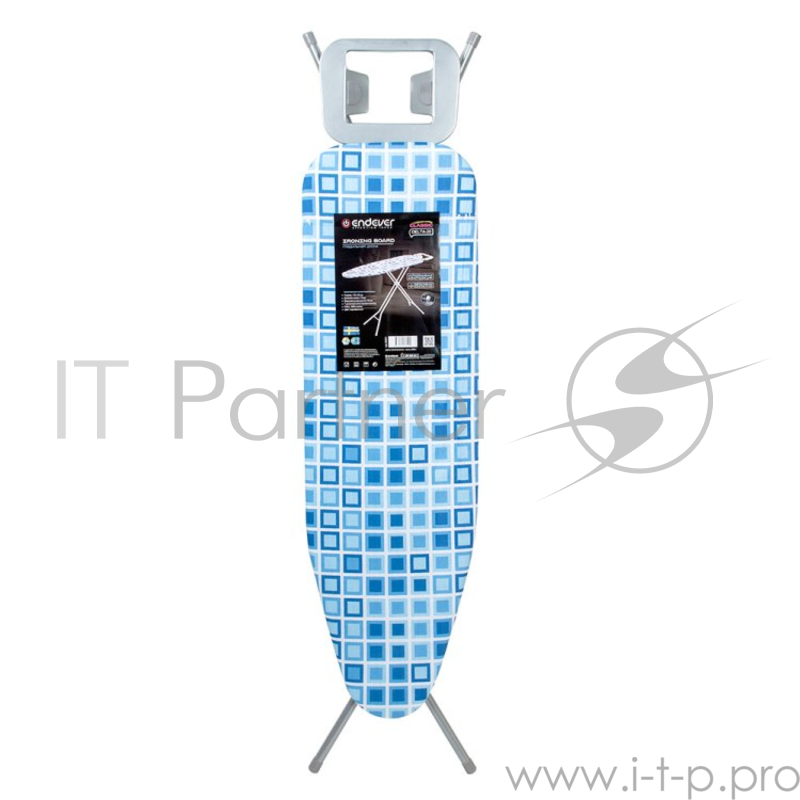 Гладильная доска Endever Delta-20, подставка д/утюга, 7 регулировок по высоте, высота 90 см, 110х33 см, серебристый