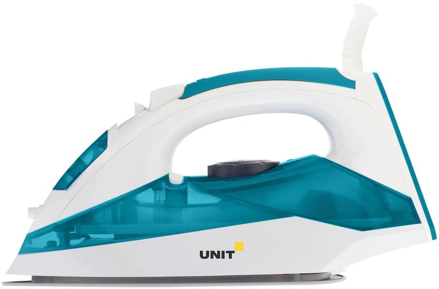 Утюг UNIT USI-281 2200Вт, Подошва - Керамическое покрытие, самоочистка, анти-накипь, анти-капля, вертикальное отпаривание, Цвет - Синий