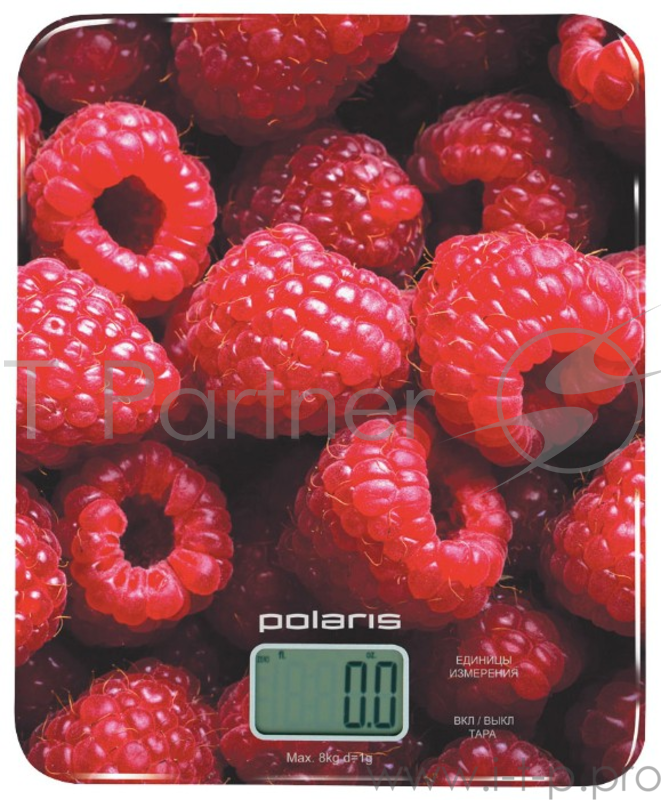 Весы кухонные электронные Polaris PKS0832DG макс.вес:8кг красный