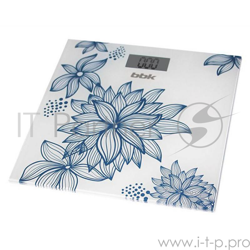 Весы напольные BBK BCS3000G белый/голубой