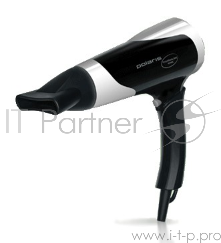 Фен Polaris PHD1667TTi 1600Вт черный/серебристый