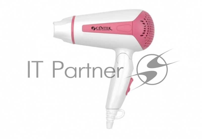 Фен Centek CT-2201 Pink (розовый) 1200Вт, складная ручка, концентратор