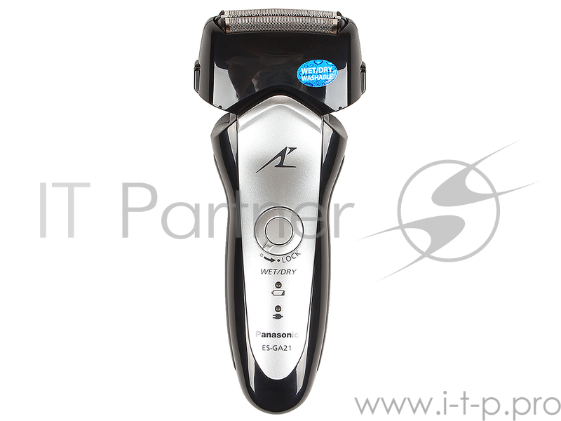 Бритва сетчатая Panasonic ES-GA21 реж.эл.:3 питан.:аккум. черный/серый