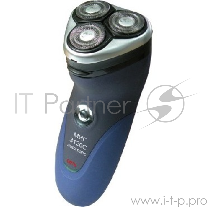МИГ 3120С(Бритва сетевая 3-х ножевая, мощность-5Вт, триммер для подравнивания висков, прорезиненный корпус. К бритве подходят запасные ножи НП2(в комплект не входят).)