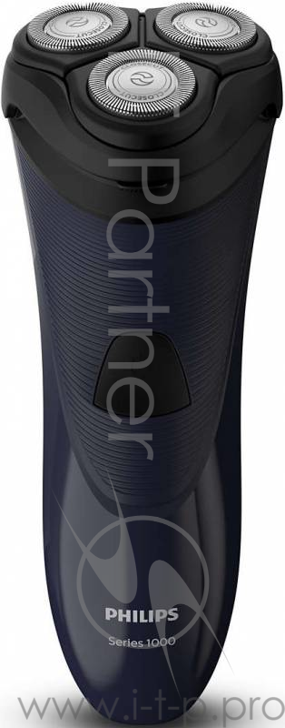 Бритва роторная Philips S1100/04 реж.эл.:3 питан.:элек.сеть черный