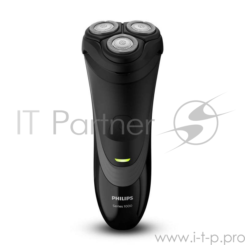 Бритва роторная Philips S1520/04 реж.эл.:3 питан.:аккум. черный/серый