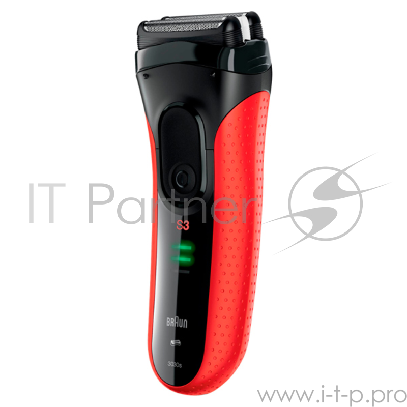 Бритва BRAUN 3030S красный/черный