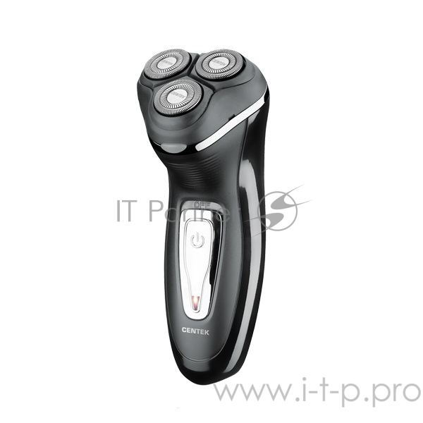 Бритва Centek CT-2166 (хром/черный) ротор, АККУМУЛЯТОР + РАБОТА ОТ СЕТИ,триммер