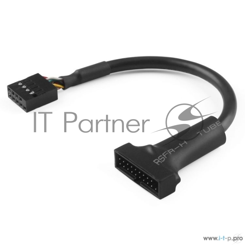 Переходник Greenconnect Адаптер переходник 0.15m для материнской платы 8 pin USB 2.0 / 19 pin USB 3.0 (GCR-U2U3)