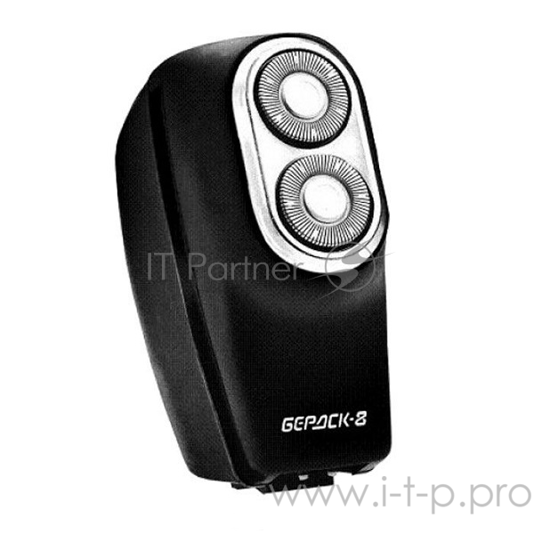 Бердск 8, Бритва от сети, роторная, 2 плавающие головки, 3700об/мин, триммер, дорожный чехол, самозатачивающиеся ножи, откидной бреющий блок