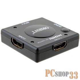 Переходник ORIENT HDMI Mini Switch HS0301L+, 3-1, HDMI 1.3b, HDTV1080p/1080i/720p, HDCP1.2, питание от HDMI, черный пл.корпус (29798)