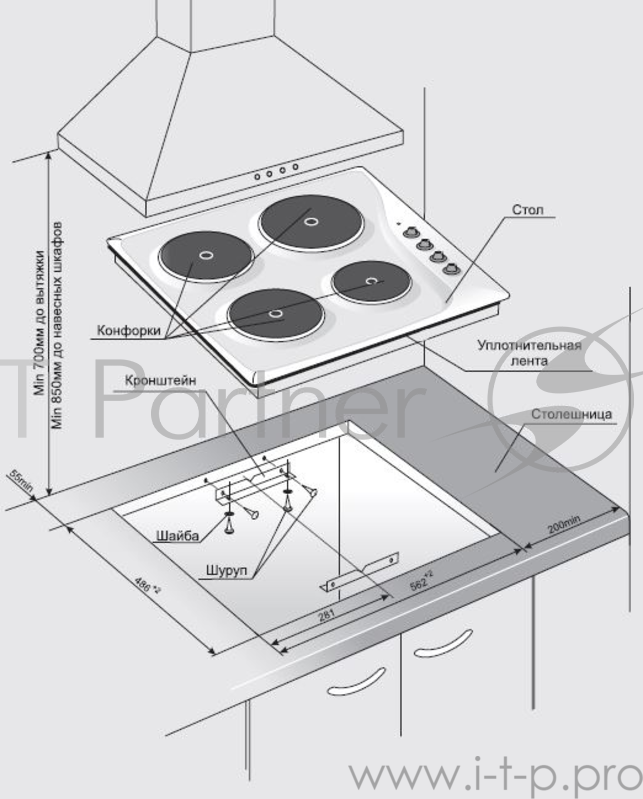 Поверхность независимая электрическая Gefest СВН 3210 К21