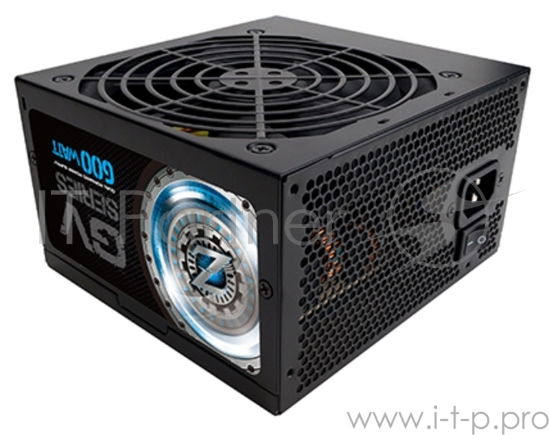 Блок питания Zalman <GV> ZM600-GV <600W, ATX12V v2.3, APFC, 12cm Fan,80+ Bronze, Ret>