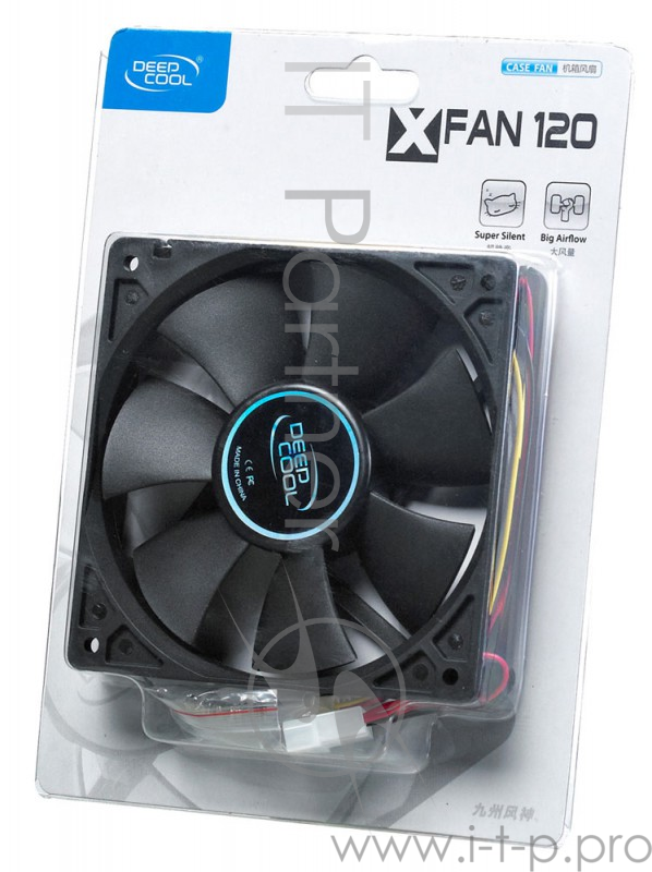 Вентилятор Deepcool XFAN 120 3-pin 4-pin (Molex)24dB 118.5gr Ret