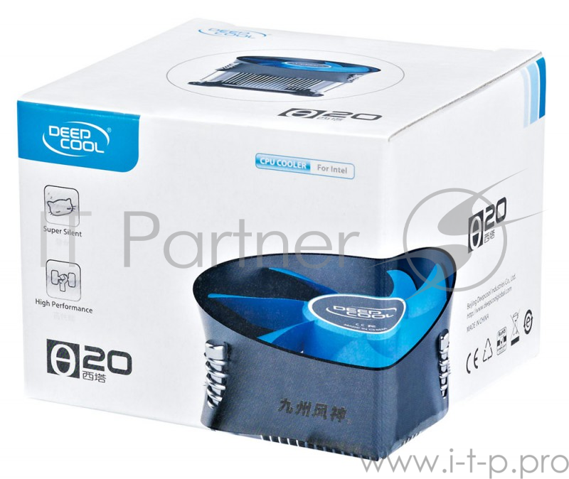 Вентилятор Cooler Deepcool THETA 20 {Soc-1150/1155/1156, 3pin, 30dB, Al, 95W, 376g, screw}