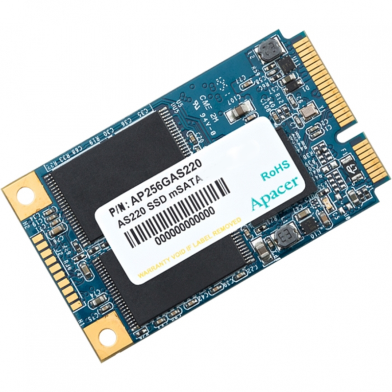 mSATA 120GB Apacer AST220 Client SSD AP120GAST220-1 SATA 6Gb/s, 500/470, IOPS 65/82K, MTBF 1.5M, 3D TLC, 32MB, 70TBW, 0.532DWPD, RTL