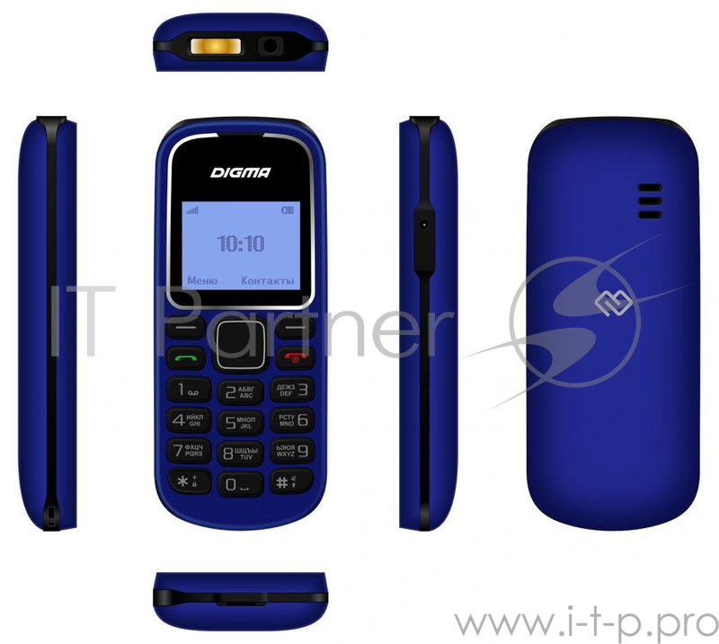 Мобильный телефон Digma Linx A105 2G 32Mb темно-синий моноблок 1.44