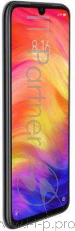 Cмартфон Redmi Note 7 Black (M1901F7G), 6.3'' 1080x2340, 2.2GHz+1.8GHz, 8 Core, 3GB RAM, 32GB, up to 256GB flash, 13M/48Mpix+5Mpix, 2 Sim, 2G, 3G, LTE, BT v5.0, WiFi 802.11 a/b/g/n/ac, GPS, Glonass, Type-C, 4000mAh, Android 9.0 (Pie), 186g, 159.2x75.