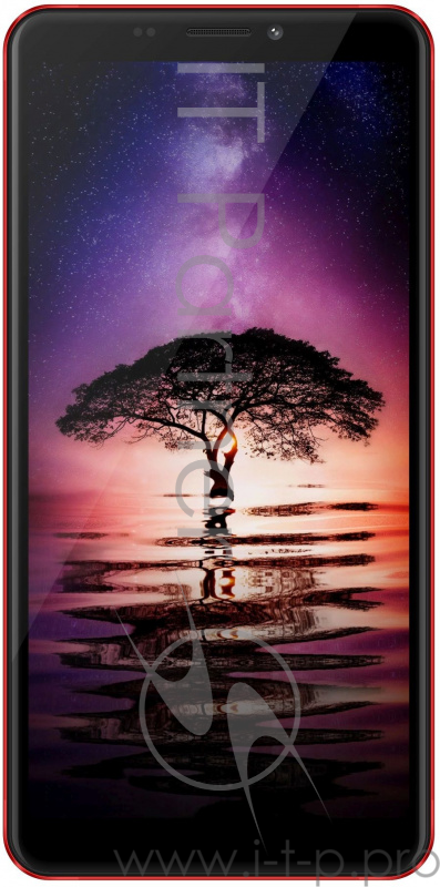 Смартфон ARK UKOZI U5 4Gb 512Mb красный моноблок 3G 2Sim 5.72