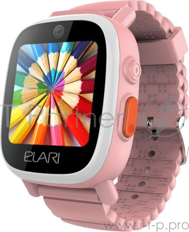 Умные часы ELARI FIXITIME 3 розовые Цветной сенсорный IPS-дисплей высокого разрешения с диагональю 1.3”. 2 камеры. Поддержка входящих и исходящих голосовых вызовов. Доступ к камере часов с подключенного смартфона. Функция аудиомониторинга (возможност