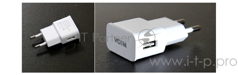 Зарядное устройство AC (EU Plug 100-220V) --> USBx1 Port ( DC5V, 2A) VCOM <M014>