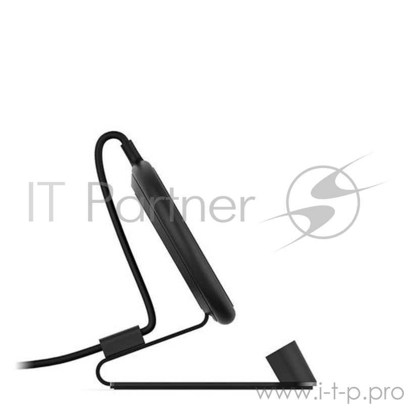 Беспроводная зарядная станция Mophie Universal Wireless Charge Stream Desk Stand с подставкой для мобильных устройств. Цвет черный.