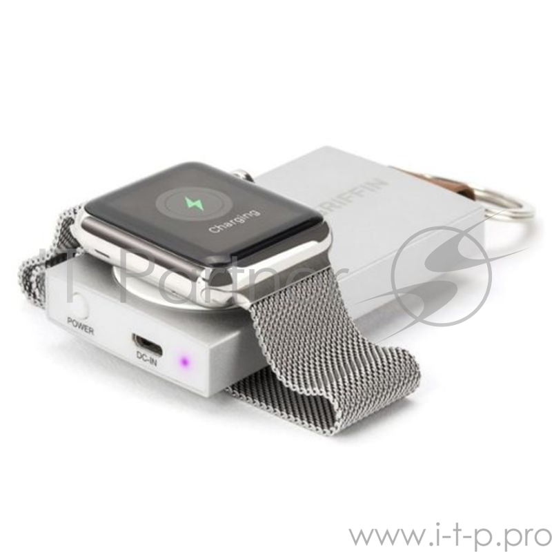 Портативный аккумулятор в виде брелока Griffin Travel Power Bank для часов Apple Watch.