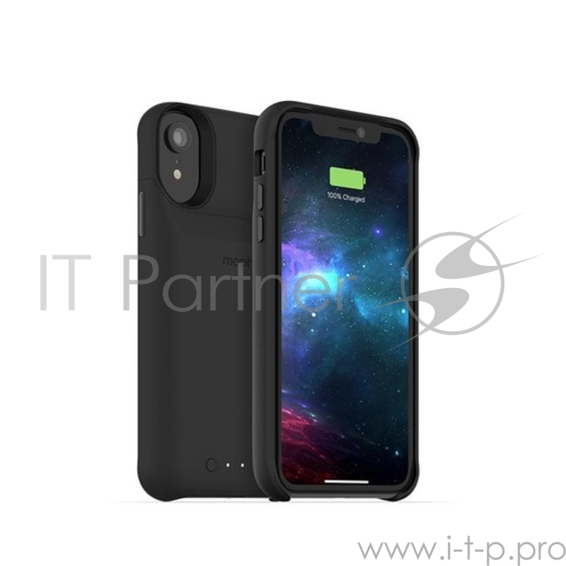 Чехол Mophie Juice Pack Access со встроенным аккумулятором для iPhone XR. Цвет черный.