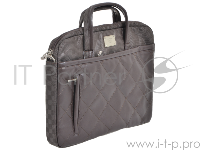 Сумка для ноутбука Сумка Continent CC-036 Brown {15,6-16'', коричневый, полиэстр/эко кожа}