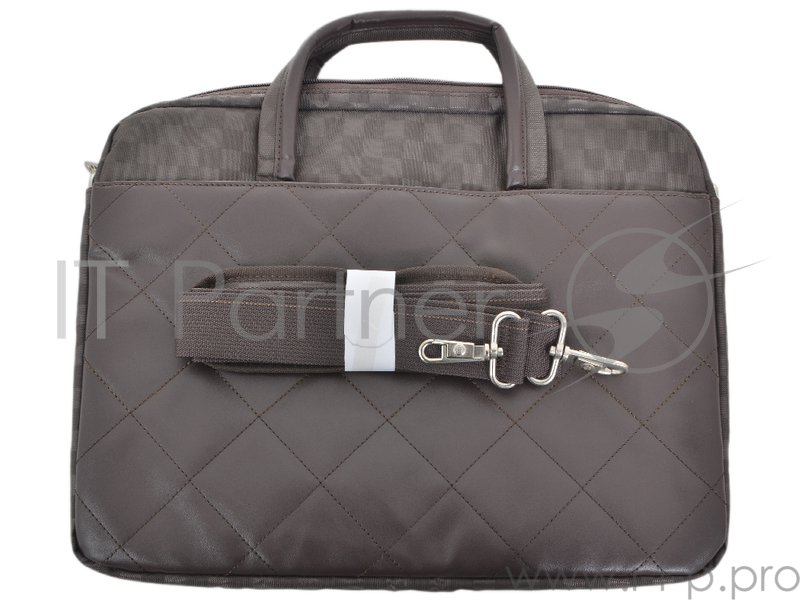 Сумка для ноутбука Сумка Continent CC-036 Brown {15,6-16'', коричневый, полиэстр/эко кожа}