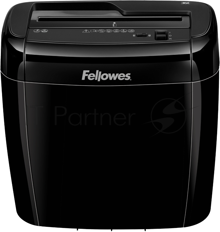 Уничтожитель Fellowes Шредер Powershred® 36C FS-4700301 {DIN P-4, 4х40 мм, 6 лст., 12 лтр., Safety Lock}