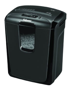 Уничтожитель Fellowes Шредер Powershred M-8C FS-4604101{DIN P-3, 4х50мм, 8 лст., 15 лтр., уничт.: скрепки, скобы, пл. карты}