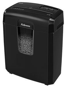 Уничтожитель Fellowes Шредер Microshred 8MC FS-4692501 {DIN P-4/P-5, 3х10мм, 8лст., 14лтр.,уничт.: скобы, пл.карты}