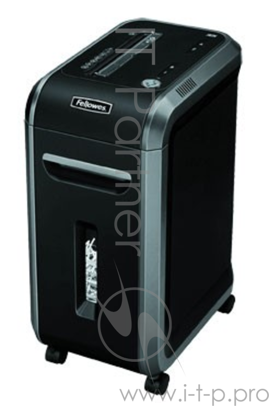 Уничтожитель Fellowes Шредер Powershred 90S FS-4690101 {5.8 мм, 18 лст., 34 лтр., уничтожает: скобы, карты, скрепки, CD}