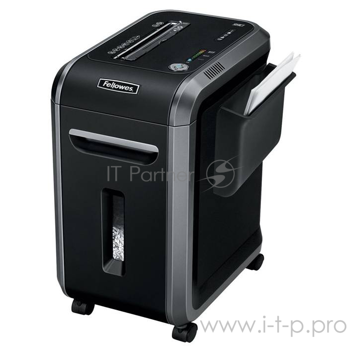 Уничтожитель Fellowes Шредер Powershred 90S FS-4690101 {5.8 мм, 18 лст., 34 лтр., уничтожает: скобы, карты, скрепки, CD}