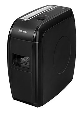 Уничтожитель Fellowes Шредер Powershred 21Cs FS-43602/01 {DIN P-3, 4х52мм, 12лст., 15лтр., SafeSense™, уничт.: скобы, скрепки, пл. карты}