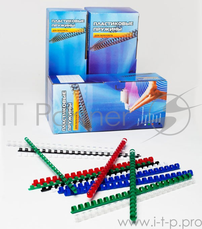 Пружины для переплета пластиковые Office Kit 19мм (на 131-170 листов) черный (100шт) (BP2060)