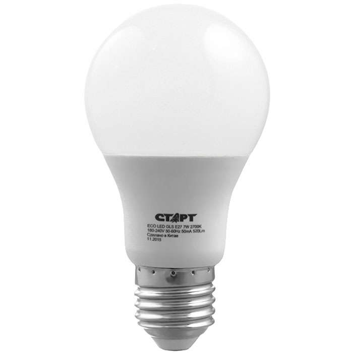 Светодиодные лампы (LED) СТАРТ LEDGLSE27 10W27 теплый
